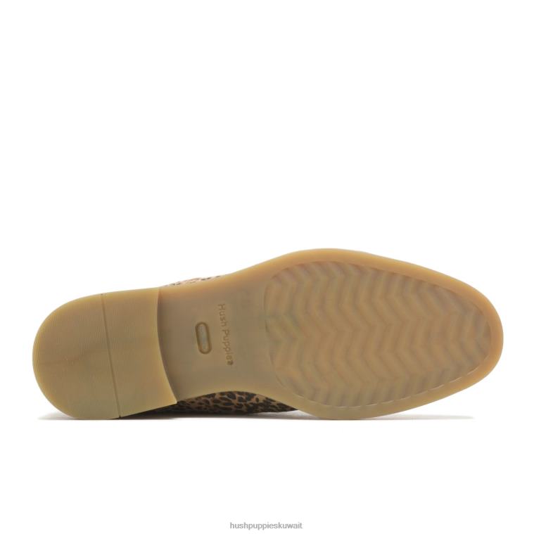 كو Hush Puppies نحيف بيلي تشوكا 2 جلد الغزال طباعة الفهد حذاء طويل HZ8X4197