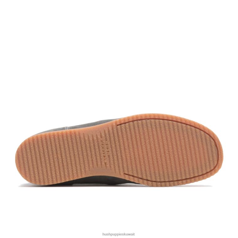كو Hush Puppies رجال بريدجبورت 2 جلد الغزال الرمادي الداكن حذاء طويل HZ8X4277