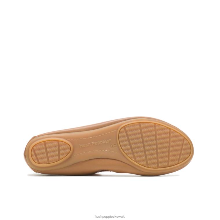 كو Hush Puppies نحيف عفيفة الباليه شقة 2 جلد تان الصحراء شقة الباليه HZ8X475
