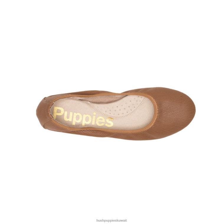 كو Hush Puppies نحيف عفيفة الباليه شقة 2 الزواحف الذهبية شقة الباليه HZ8X478