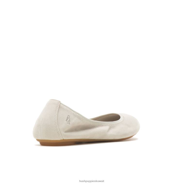 كو Hush Puppies نحيف عفيفة الباليه شقة 2 جلد الغزال الرمادي الناعم شقة الباليه HZ8X483