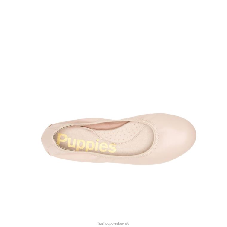 كو Hush Puppies نحيف عفيفة الباليه شقة 2 جلد رمادي داكن فاتح شقة الباليه HZ8X484