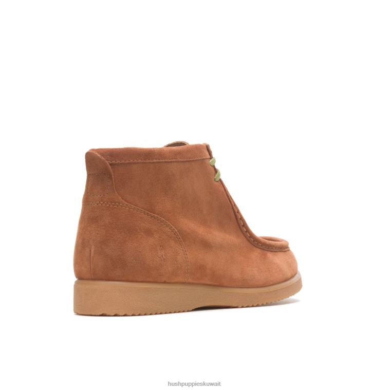 كو Hush Puppies رجال بريدجبورت 3 كونياك من جلد الغزال حذاء طويل HZ8X4278