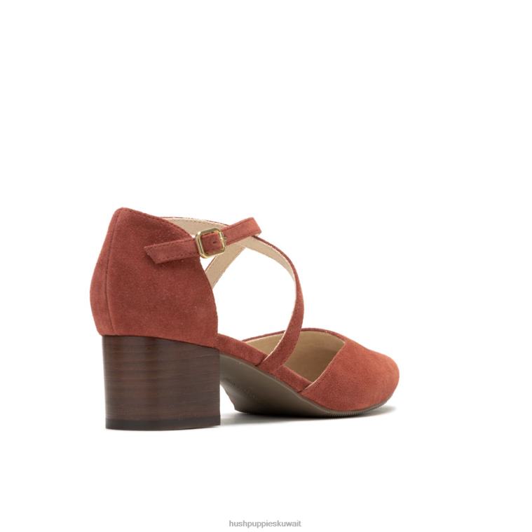 كو Hush Puppies نحيف مضخة صوفي ارتفع الجلد المدبوغ المتربة كعوب HZ8X4101