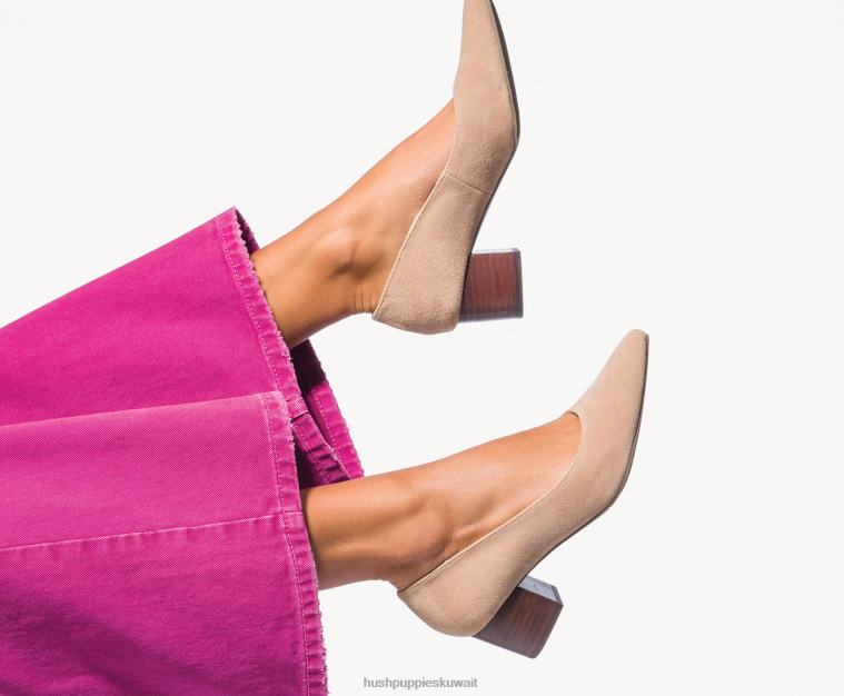 كو Hush Puppies نحيف مضخة صوفي تان نوبوك كعوب HZ8X4104