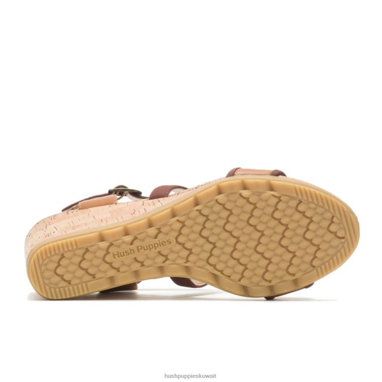 كو Hush Puppies نحيف صندل بكيني جلد تان الصحراء كعوب HZ8X4107