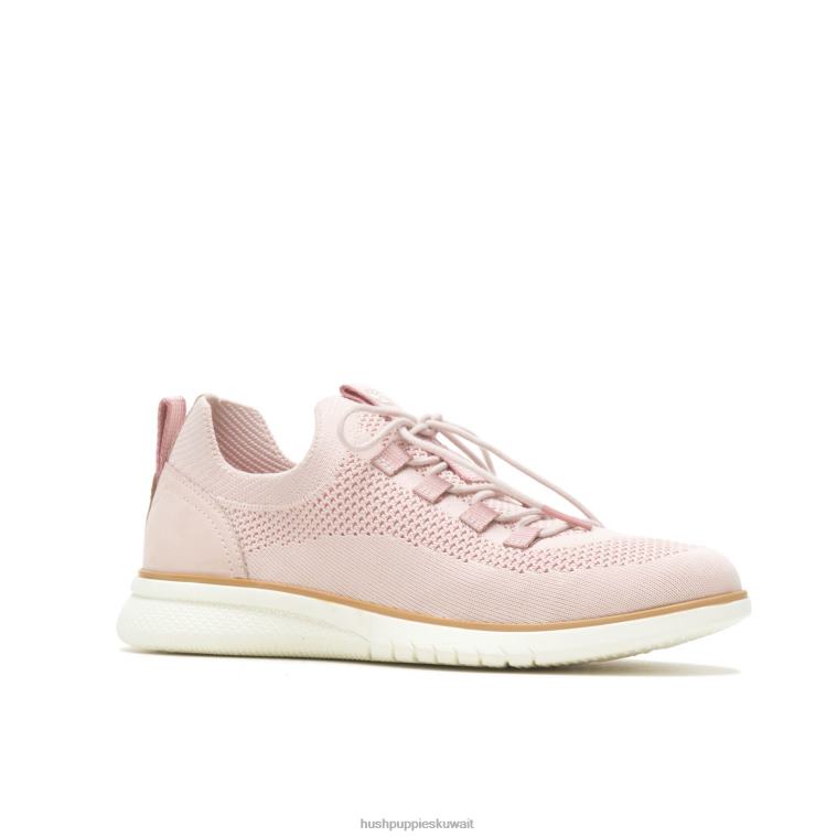 كو Hush Puppies نحيف حذاء رياضي برباط متماسك مقدمًا المتربة الوردي حذاء رياضة HZ8X4109