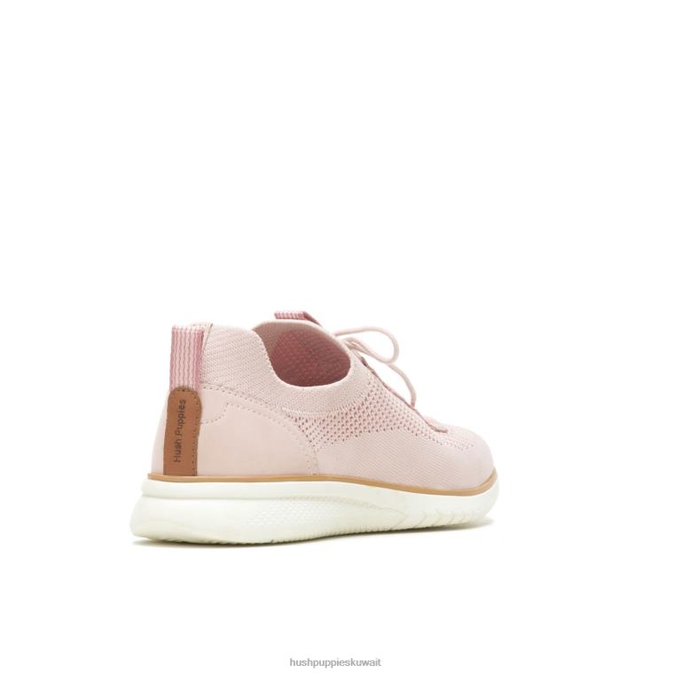 كو Hush Puppies نحيف حذاء رياضي برباط متماسك مقدمًا المتربة الوردي حذاء رياضة HZ8X4109