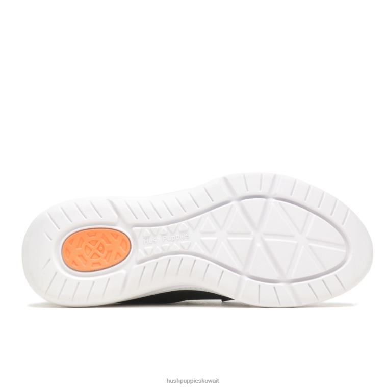 كو Hush Puppies نحيف رفع حذاء رياضة بنجي أسود جريء حذاء رياضة HZ8X4110