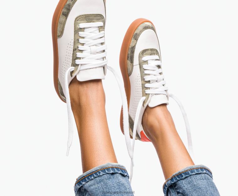 كو Hush Puppies نحيف حذاء تشارلي كورت كامو متعددة من جلد الغزال حذاء رياضة HZ8X4113