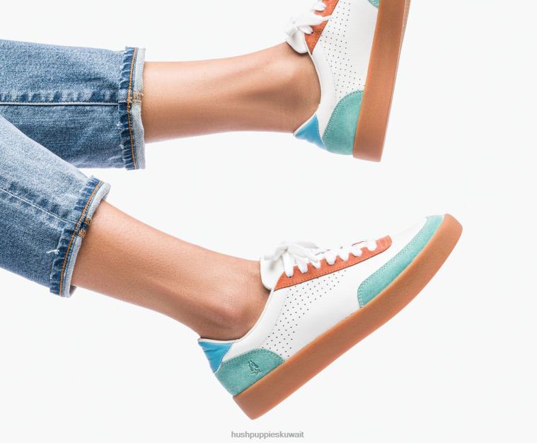 كو Hush Puppies نحيف حذاء تشارلي كورت الرجعية الجلد المدبوغ حذاء رياضة HZ8X4114