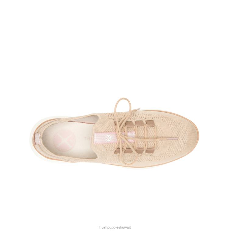 كو Hush Puppies نحيف حذاء رياضي برباط متماسك مقدمًا متماسكة بيج جريئة حذاء رياضة HZ8X4125