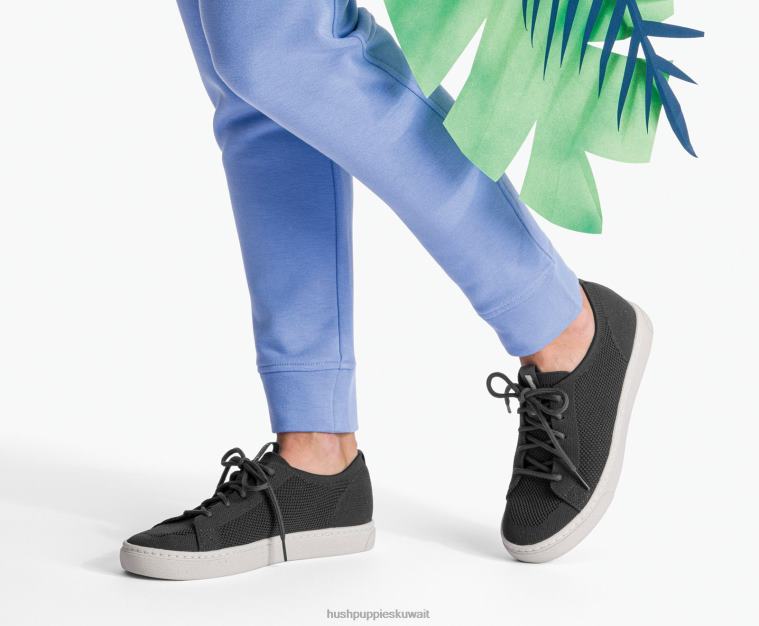 كو Hush Puppies نحيف حذاء رياضي منخفض الارتفاع جيد أسود جريء حذاء رياضة HZ8X4130