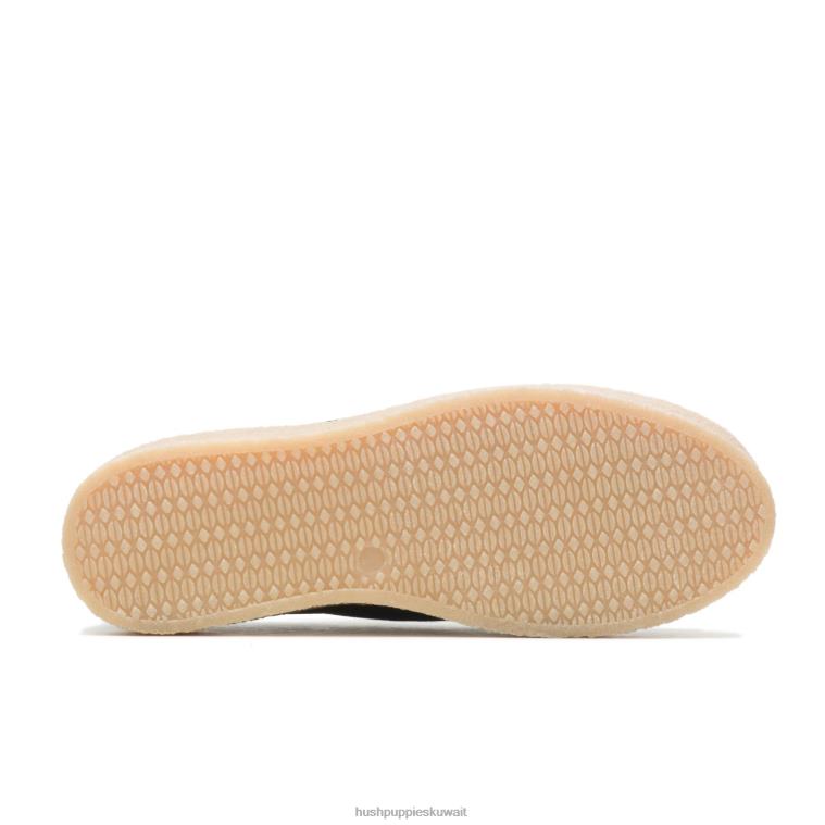 كو Hush Puppies نحيف بريدجيت جلد الغزال الأسود الجريء حذاء رياضة HZ8X4132