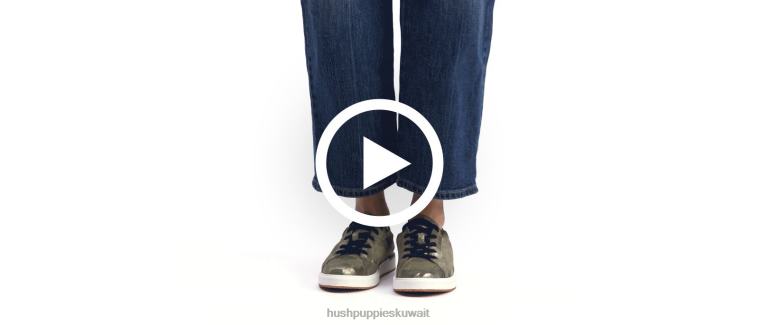 كو Hush Puppies نحيف حذاء ريان جلد الغزال المعدني كامو حذاء رياضة HZ8X4138