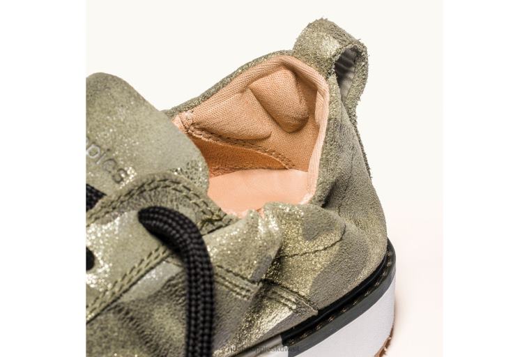 كو Hush Puppies نحيف حذاء ريان جلد الغزال المعدني كامو حذاء رياضة HZ8X4138