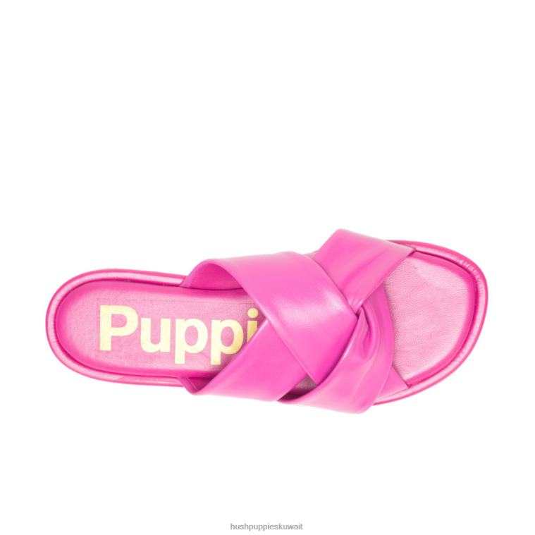 كو Hush Puppies نحيف صندل إميلي سلايد جلد التوت جدا صندل HZ8X413
