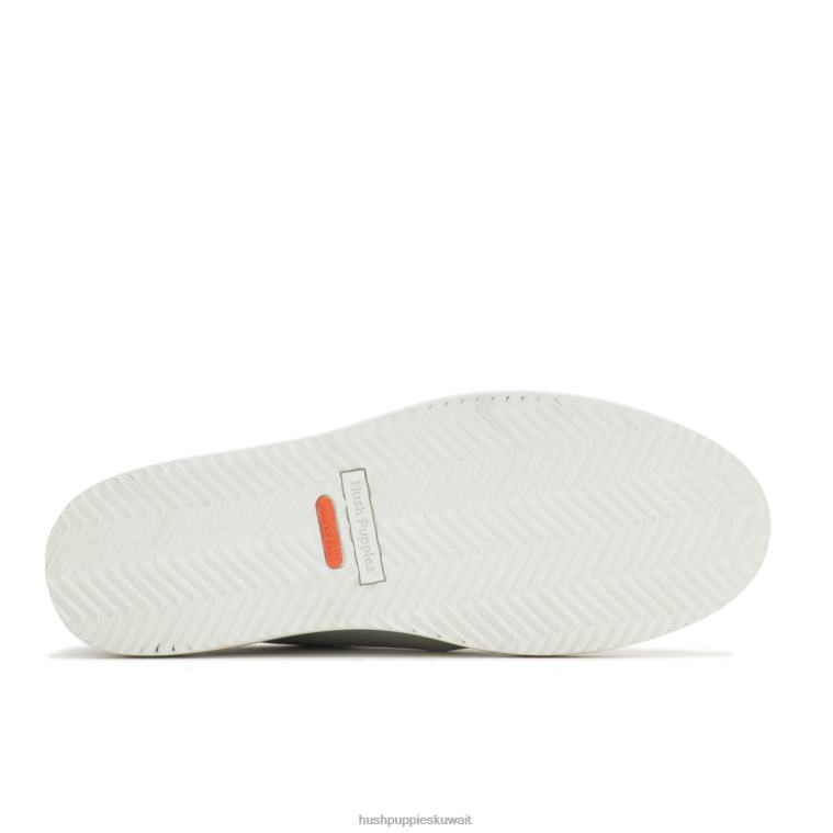 كو Hush Puppies نحيف حذاء سابين جلد طبيعي بخار رمادي حذاء رياضة HZ8X4141