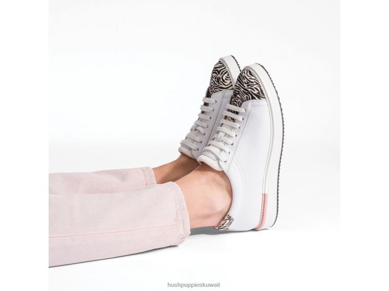 كو Hush Puppies نحيف حذاء سابين جلد طبيعي بخار رمادي حذاء رياضة HZ8X4141