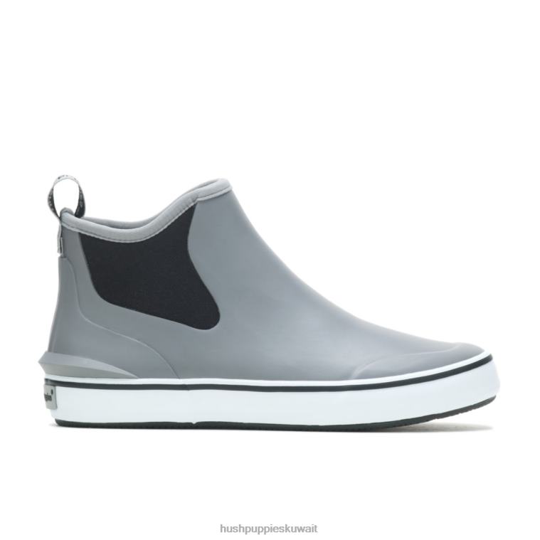 كو Hush Puppies نحيف التمهيد حذاء المطر الرمادي الداكن حذاء رياضة HZ8X4144