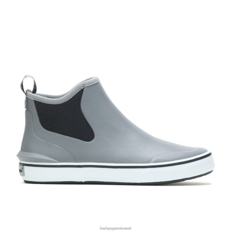 كو Hush Puppies نحيف التمهيد حذاء المطر الرمادي الداكن حذاء رياضة HZ8X4144