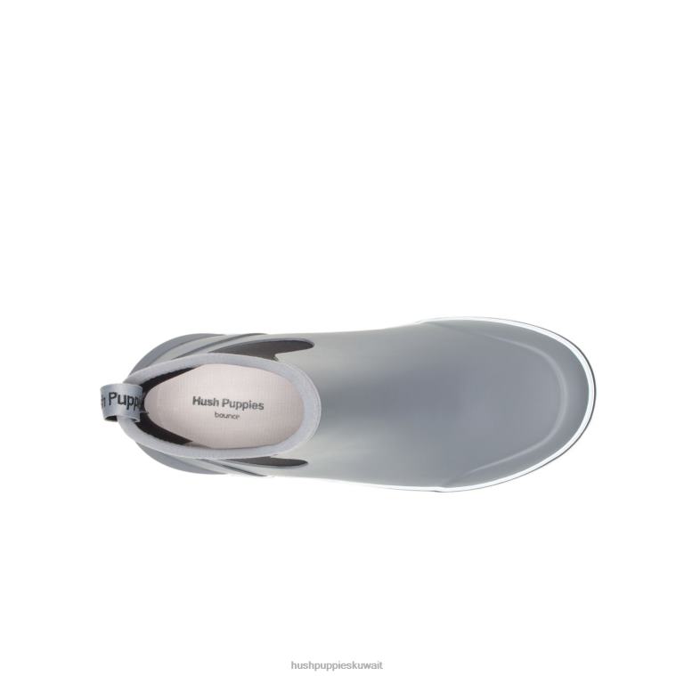 كو Hush Puppies نحيف التمهيد حذاء المطر الرمادي الداكن حذاء رياضة HZ8X4144
