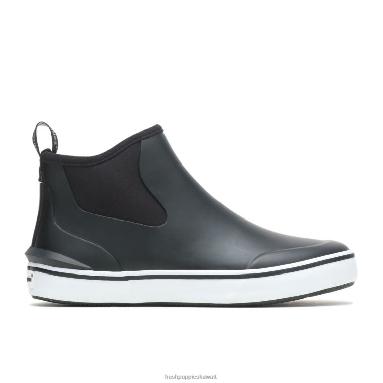 كو Hush Puppies نحيف التمهيد حذاء المطر أسود جريء حذاء رياضة HZ8X4149