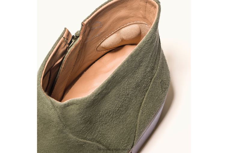 كو Hush Puppies نحيف التمهيد سيينا جلد الغزال الزيتون حذاء طويل HZ8X4153