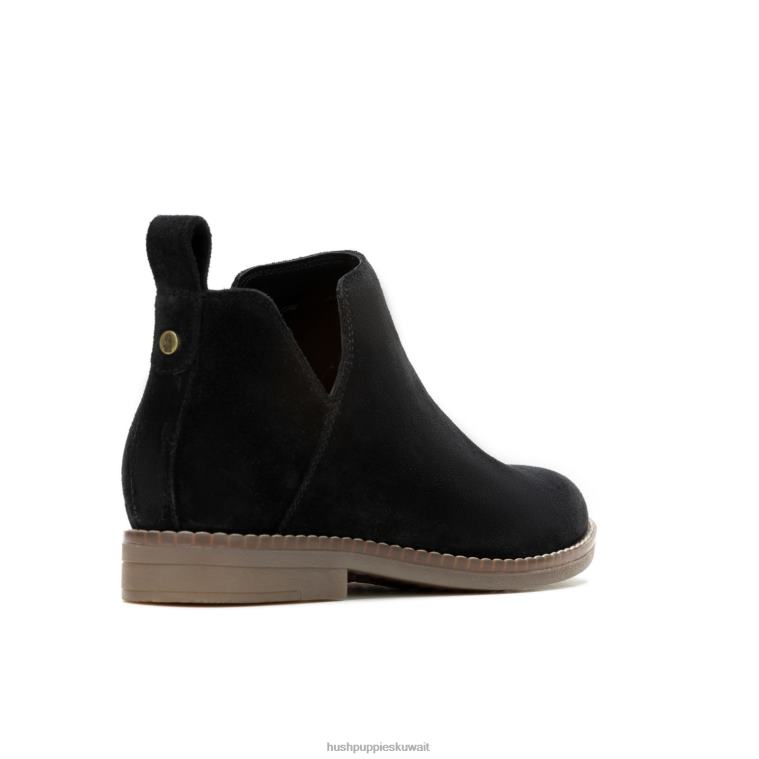 كو Hush Puppies نحيف حذاء مازن كايتو جلد الغزال الأسود الجريء حذاء طويل HZ8X4154