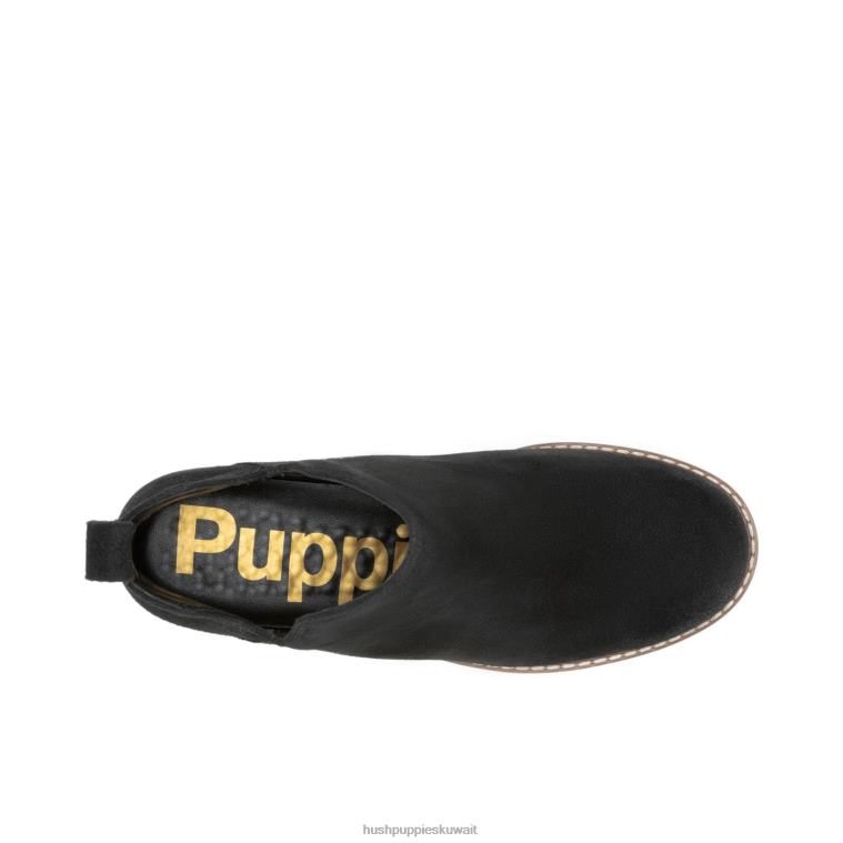 كو Hush Puppies نحيف حذاء مازن كايتو جلد الغزال الأسود الجريء حذاء طويل HZ8X4154