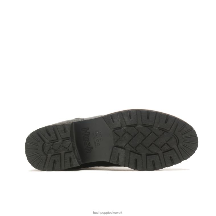 كو Hush Puppies نحيف حذاء اميليا تشيلسي جلد أسود جريء حذاء طويل HZ8X4161