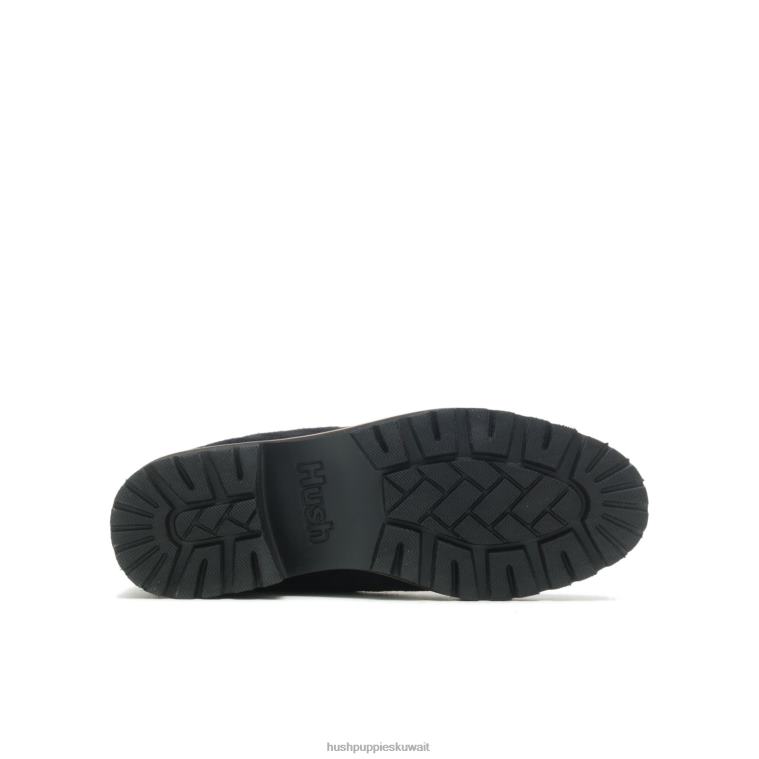 كو Hush Puppies نحيف التمهيد الدانتيل اميليا جلد الغزال الأسود الجريء حذاء طويل HZ8X4175