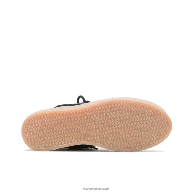 كو Hush Puppies نحيف التمهيد بريدجيت تشوكا الدانتيل جلد الغزال الأسود الجريء حذاء طويل HZ8X4178