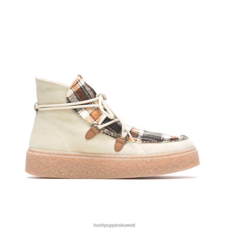 كو Hush Puppies نحيف التمهيد بريدجيت تشوكا الدانتيل كريم الفانيليا من جلد الغزال حذاء طويل HZ8X4180