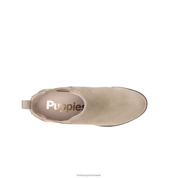 كو Hush Puppies نحيف هادلي تشيلسي التمهيد المنك الفضي حذاء طويل HZ8X4182