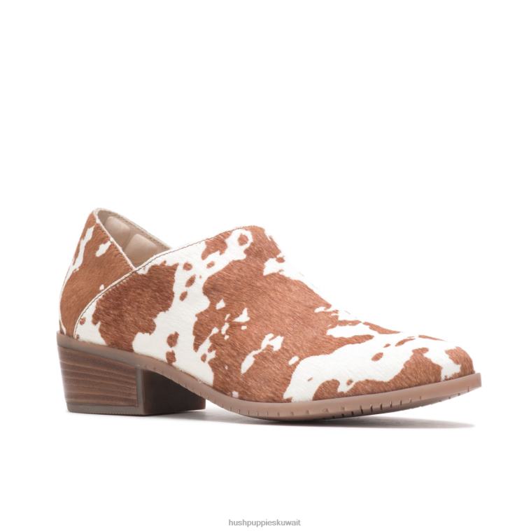 كو Hush Puppies نحيف سيينا روتي جلد البقر المطبوع حذاء طويل HZ8X4186