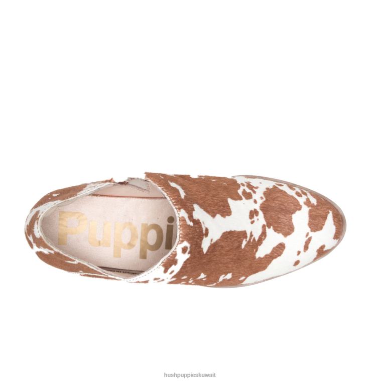 كو Hush Puppies نحيف سيينا روتي جلد البقر المطبوع حذاء طويل HZ8X4186