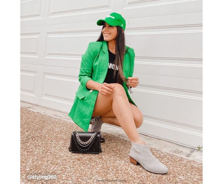 كو Hush Puppies نحيف التمهيد سيينا فروست الجلد المدبوغ الرمادي حذاء طويل HZ8X4190