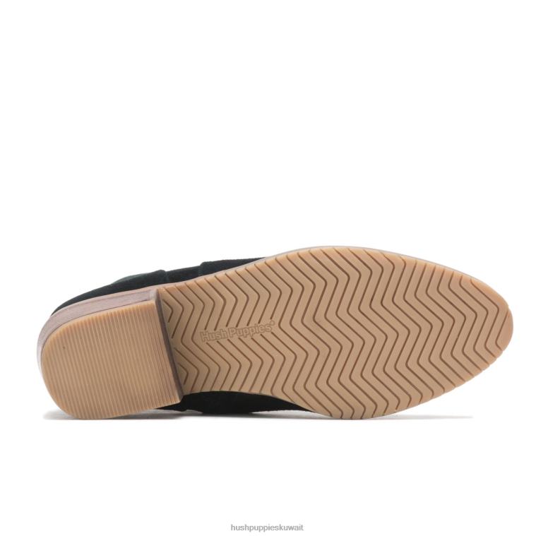 كو Hush Puppies نحيف التمهيد سيينا جلد الغزال الأسود حذاء طويل HZ8X4192