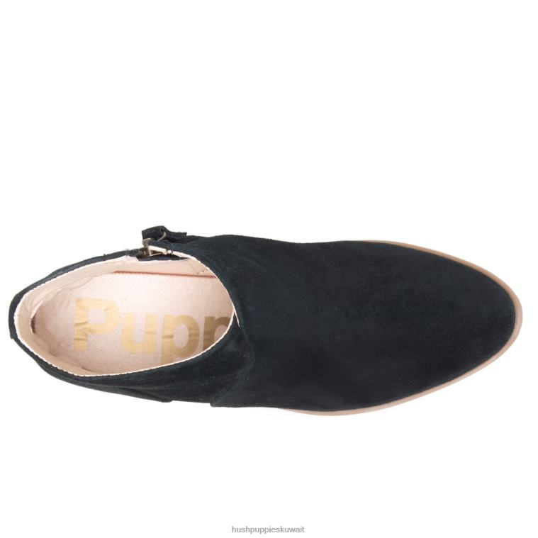 كو Hush Puppies نحيف التمهيد سيينا جلد الغزال الأسود حذاء طويل HZ8X4192