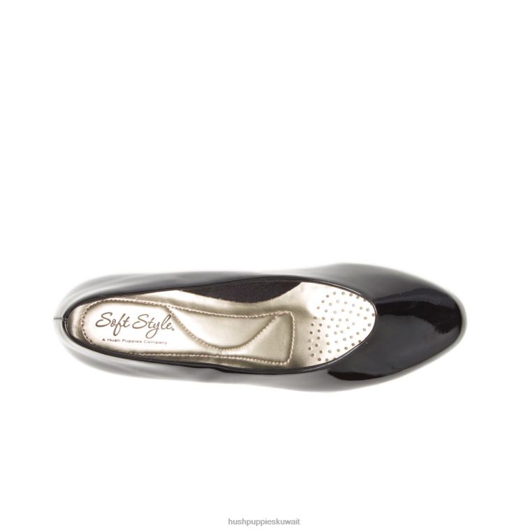 كو Hush Puppies نحيف الملاك الثاني أسود براءة اختراع أسلوب ناعم HZ8X4206