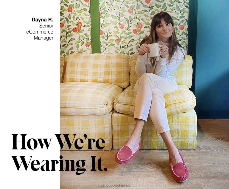 كو Hush Puppies نحيف ويني شبشب وردي فاقع النعال HZ8X4225