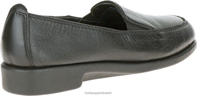 كو Hush Puppies نحيف سماء جلد أسود الأحذية الكاجوال HZ8X4226