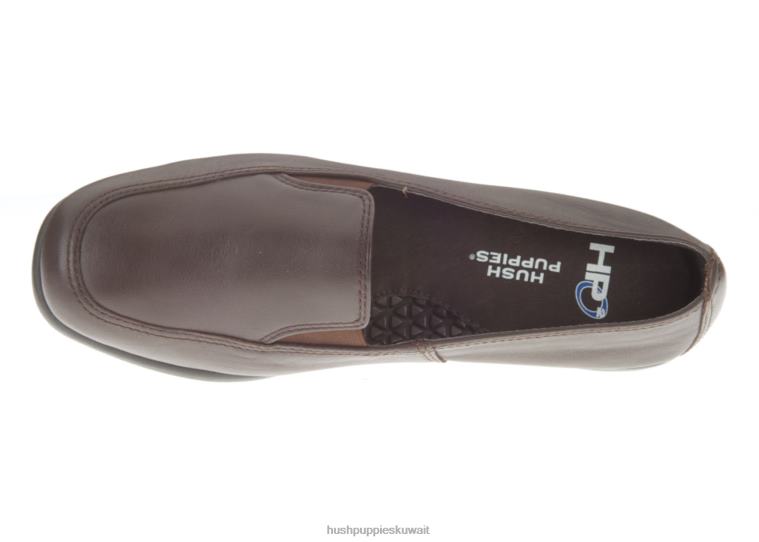 كو Hush Puppies نحيف سماء جلد بني غامق الأحذية الكاجوال HZ8X4227