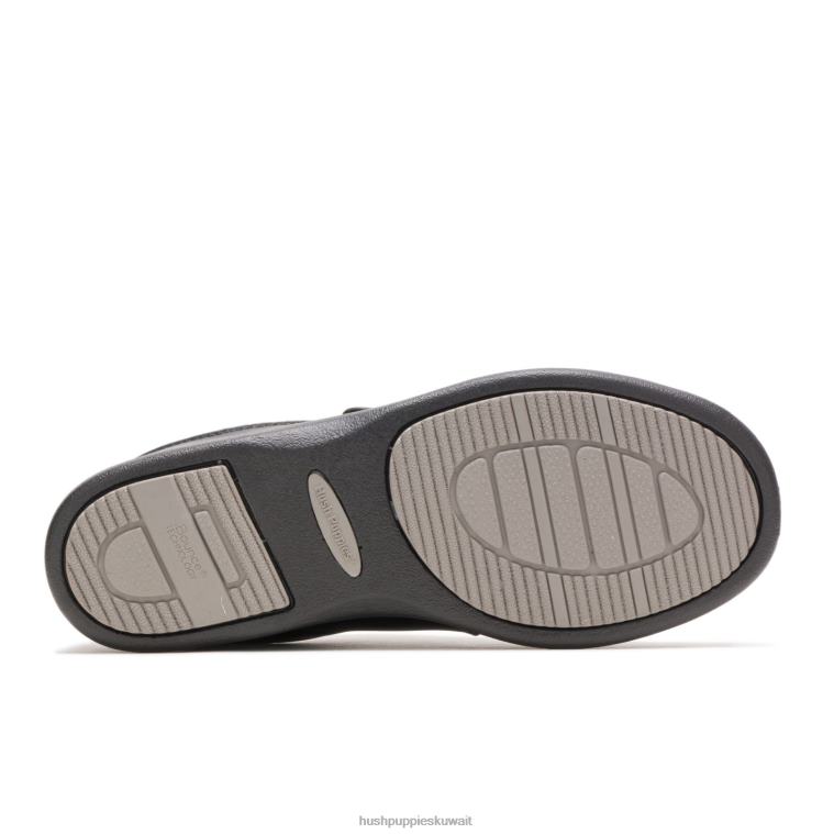 كو Hush Puppies نحيف السلطة ووكر الثاني جلد أسود أحذية المشي HZ8X4230