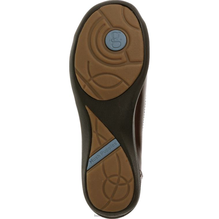 كو Hush Puppies نحيف هزلي جلد بني غامق الأحذية الكاجوال HZ8X4234