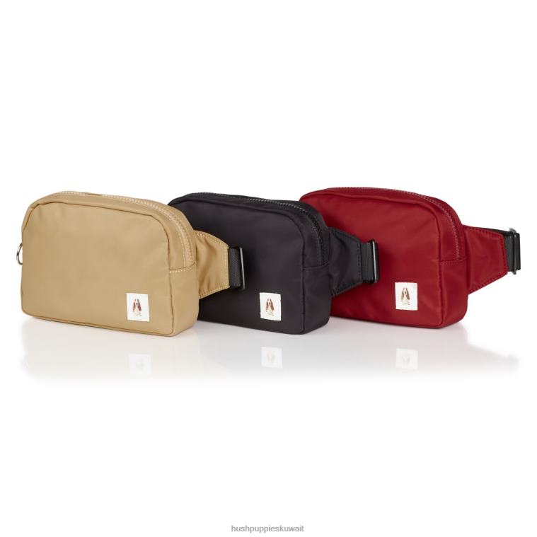 كو Hush Puppies نحيف حقيبة كروس باسيت كلب تان شنطة HZ8X4245