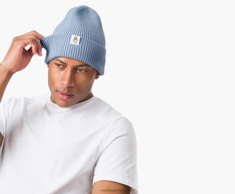 كو Hush Puppies نحيف قبعة صغيرة متماسكة الأزرق الصلب قبعة صغيرة HZ8X4256