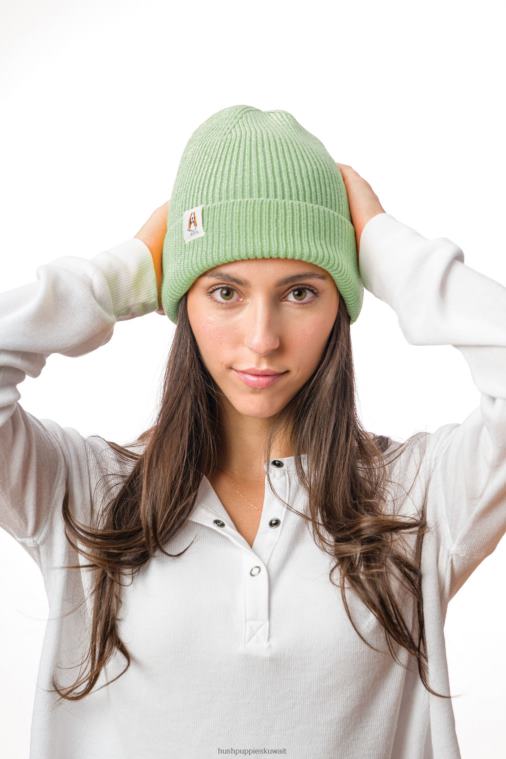 كو Hush Puppies نحيف قبعة صغيرة متماسكة ضوء أخضر حكيم قبعة صغيرة HZ8X4258