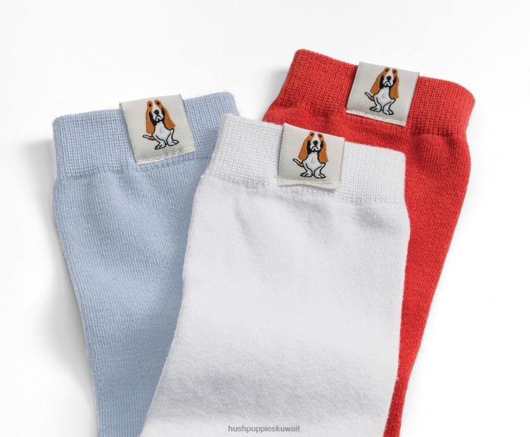 كو Hush Puppies نحيف للجنسين الأساسية طاقم جورب الأزرق الصلب جوارب HZ8X4261